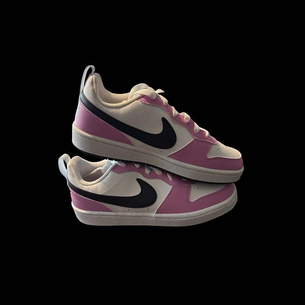 Nike Court Borough Low Recraft 5Y Women's 6.5 White Pink Shoes DV5456-136 - Picture 5 of 9